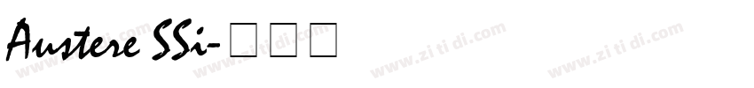 Austere SSi字体转换